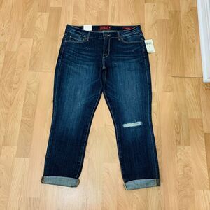 Lucky Brand Leyla Capri Jeans Distressed Women's Size 30 NWT